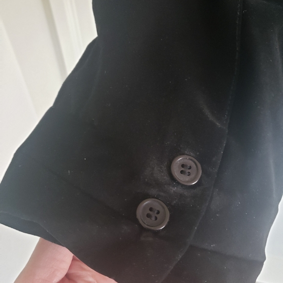 Oversized Boyfriend Black Suede Jacket - Picture 4 of 5